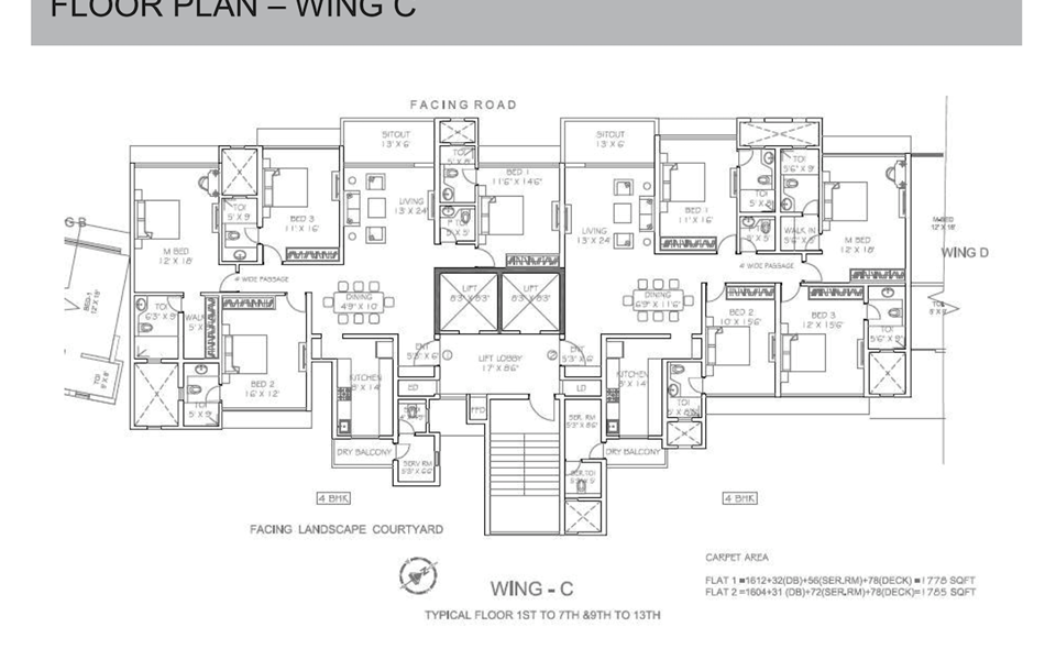 Floor Plan1 - Rustomjee Paramount, Khar West