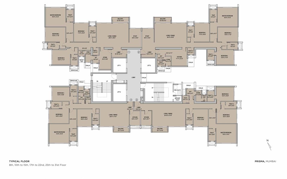 Floor Plan - Oberoi Prisma - Andheri East, Andheri East
