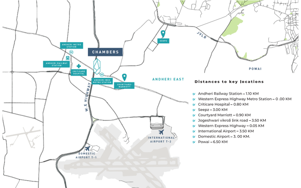 Location Plan - Chandak Chambers, Andheri East