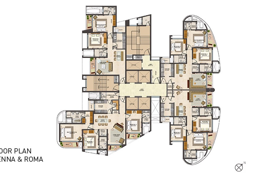 Floor Plan - Lodha Fiorenza, Goregaon East