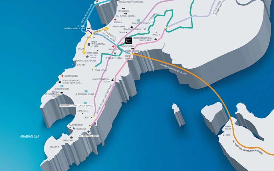 Icc Connectivitymap - One Icc Tower, Dadar East