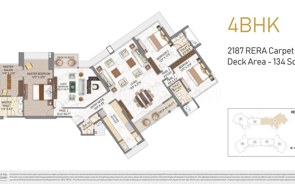 Floor Plan - Transcon Triumph, Andheri West