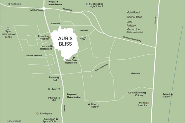 Flat for sale in Auris Bliss - Malad West, Malad West