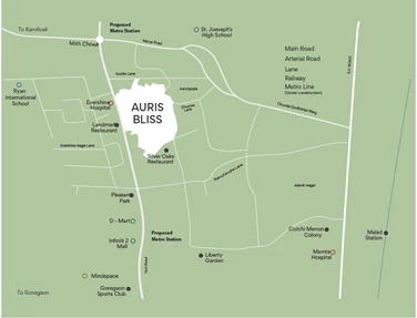 Flat on rent in Auris Bliss, Malad West