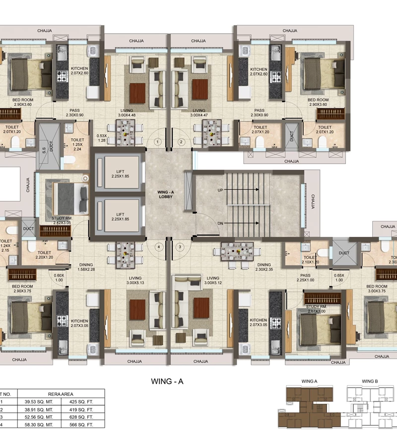 WING A Scaled - Dharti Pressidio, Malad West