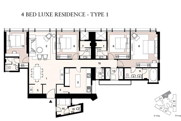 Flat for sale in Lodha Trump Tower, Worli