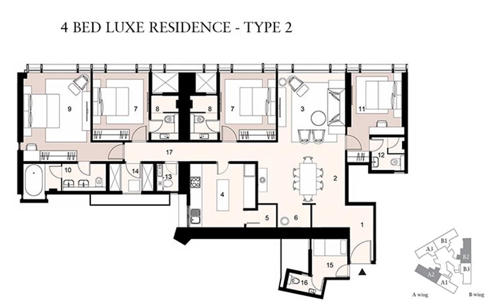 4 - Lodha Trump Tower, Worli