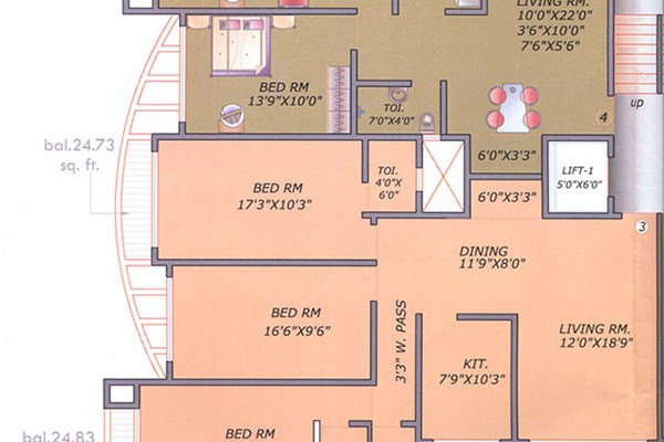 Flat on rent in Gokul Shushma, Santacruz West