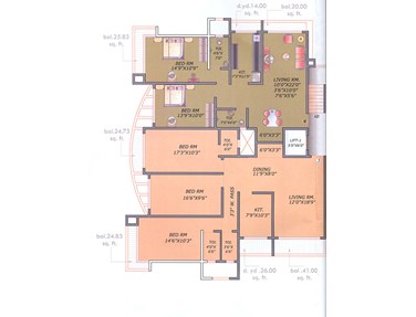 Floor Plan - Gokul Shushma, Santacruz West