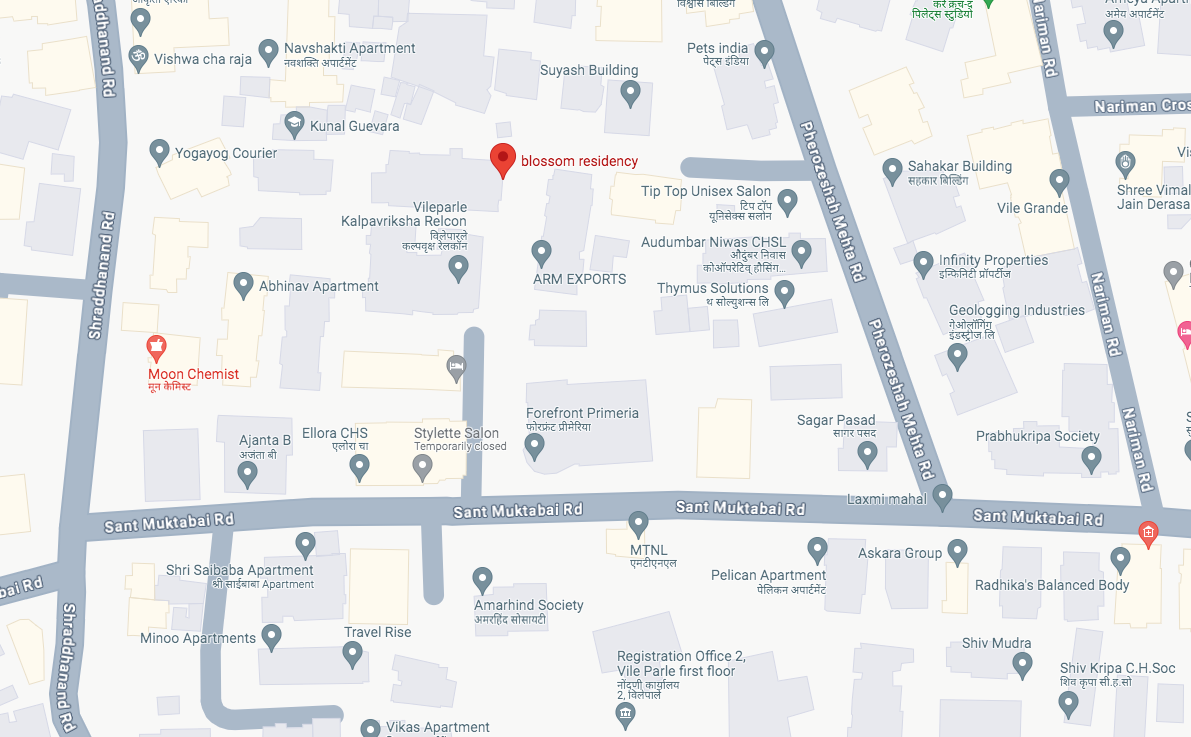 2 BHK Flat on Rent in Vile Parle East - Blossom Residency