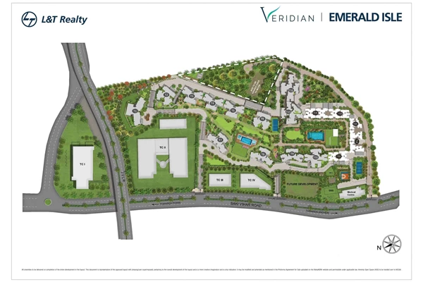 Flat on rent in L&T Veridian, Powai