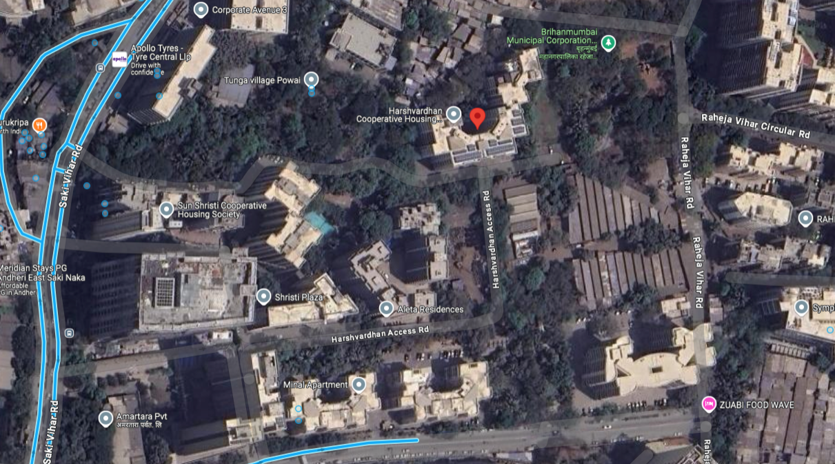2 BHK Flat on Rent in Powai - Harshvardhan CHS