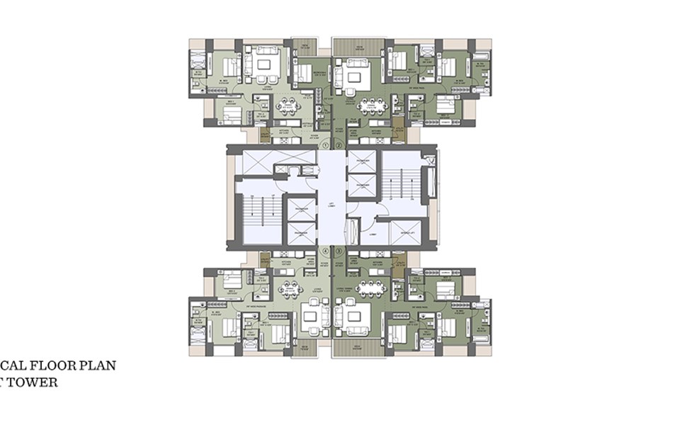 Floor Plan - Lodha Venezia, Parel