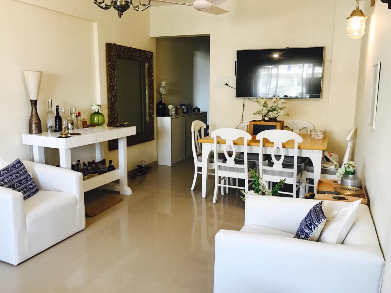 Living Room - Nakshatra Apartments, Bandra West