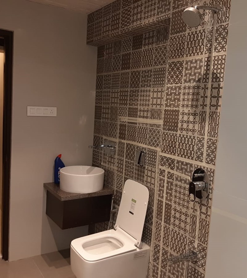 Master Bathroom1 - Everest Apartments, Bandra West